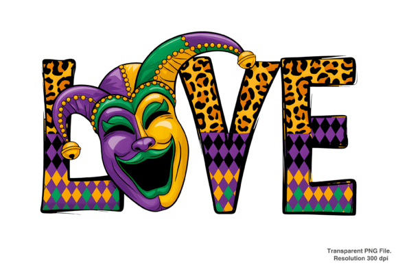 Bringing the Party to Life with a Mardi Gras Mask PNG and Love Design PNG