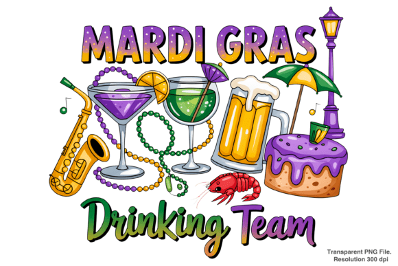 Designing for Celebration: The Mardi Gras Drinking Team Western PNG in Modern Creative Workflows