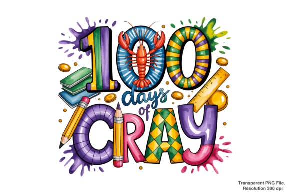 Designing for the 100th Day: Why the 100 Days of Cray Mardi Gras PNG is a Creative Game-Changer