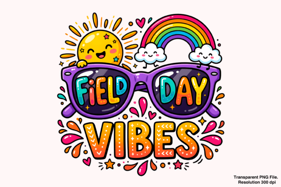 Elevate School Spirit with Field Day Vibes PNG Sublimation