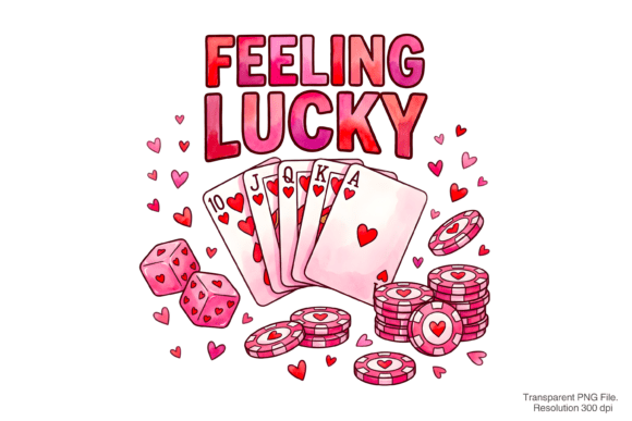 Feeling Lucky PNG & Poker Designs for Pro Creators