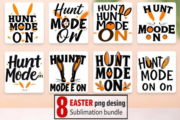 Integrating the 8 Easter PNG Sublimation Bundle – Hunt Mode On Bunny Designs into Your Creative Workflow
