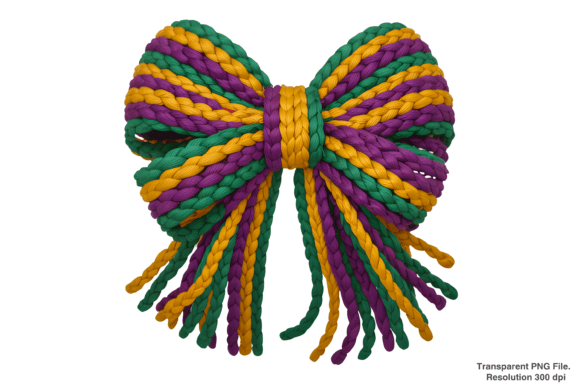 Unlocking Festive Creativity with the Mardi Gras Coquette Bow PNG